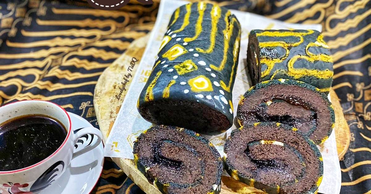 Resep Brownies Kukus Gulung Batik oleh Lovelychef By TieDQ Cookpad