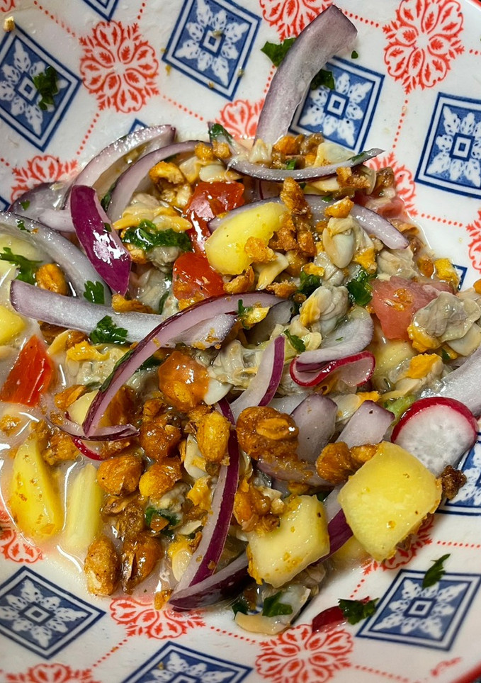 Una foto de Ceviche de berberechos Gypsy Chef