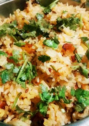 A picture of Tadka rice.