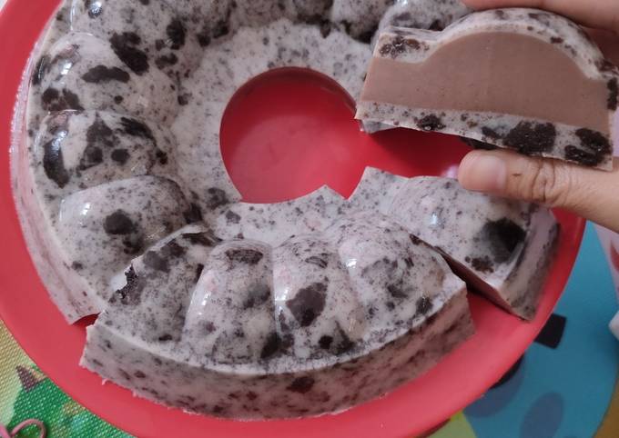 Puding oreo milo