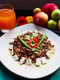 Mixed Lentils Sprouts and fresh homemade Orange juice