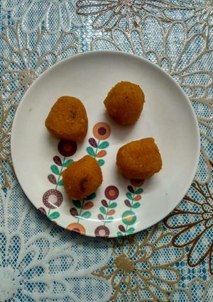 A picture of Easy motichoor laddu at home.