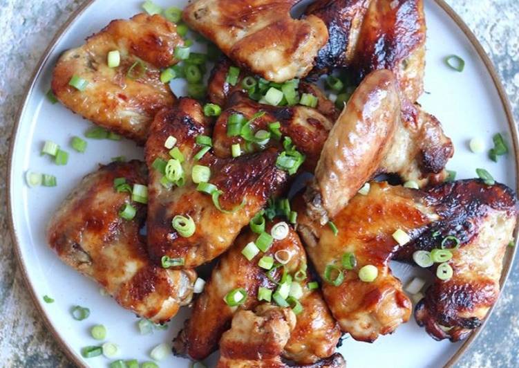 Simple Way to Prepare Ultimate Roasted chicken Wings Thai Style - Kai Yang 🍗