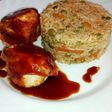 Solomillo de pollo con beicon