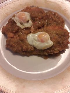Una foto de 🦃Pechugas de pavo con salsa de verduras y paté de oca🦃