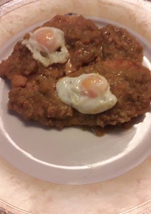 Una foto de 🦃Pechugas de pavo con salsa de verduras y paté de oca🦃