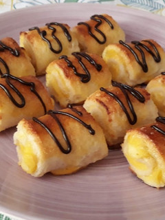Una foto de Mini torrijas de crema