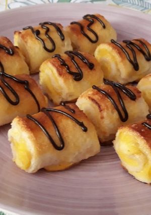 Una foto de Mini torrijas de crema