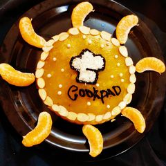A picture of Orange Halwa Cake.