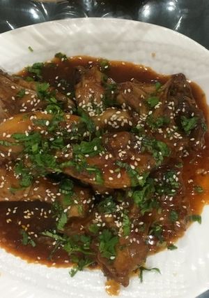 A picture of Sticky Asian Glazed Chicken(Dry Appetizer).