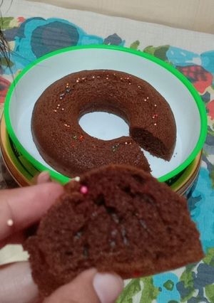 Foto resep Bolu panggang coklat 🍮panci  serbaguna dengan 1 telur dan  takaran sendok