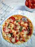 Prata Bread Cheese Pizza