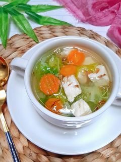 Foto resep Sayur Bening Sawi Tahu Wortel