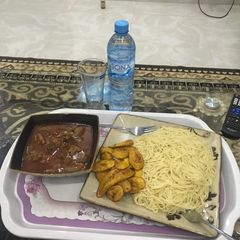 A picture of Spaghetti with pappe soup.