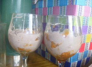 Una foto de Trifle de pastelera de chocolate