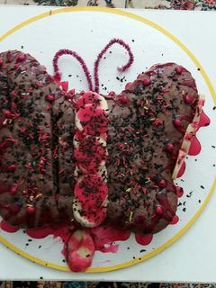 عکسی از دستور کیک موزی شکلاتی