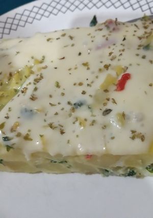 Una foto de Tortilla de papa criolla a la muzzarella 😍