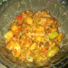 Dry mixed vegetable sabzi A picture of Dry mixed vegetable sabzi.