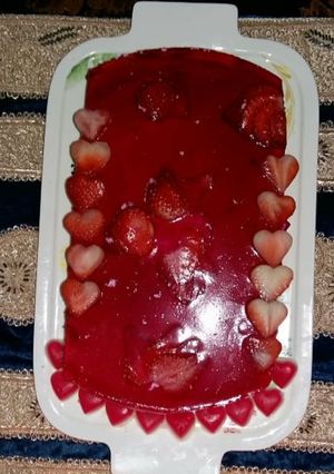 عکسی از دستور چیز کیک توت فرنگی سمانه پز