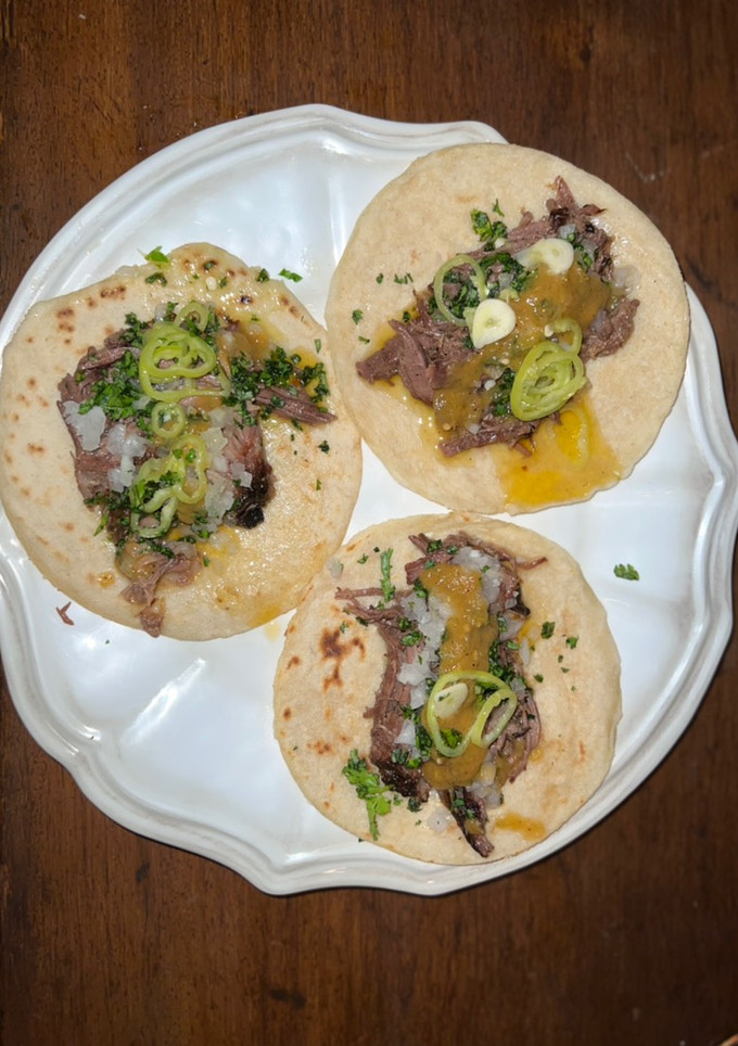 Una foto de Tacos de puyazo al horno de leña