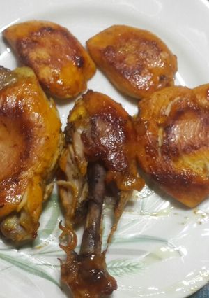 عکسی از دستور مرغ سرخ شده