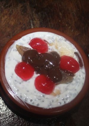 Una foto de Yogur con chía