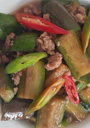 รูปของ ผัดมะเขือยาวหมูสับ