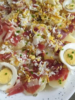 Una foto de Patatas con jamón