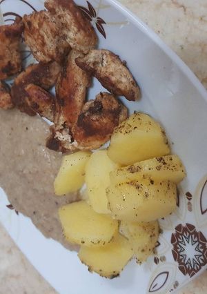 صورة لوصفة استيك الدجاج مع الصوص