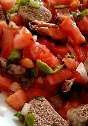 Una foto de Salpicón de huevas y mejillones