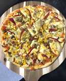 Pizza casera de vegetales