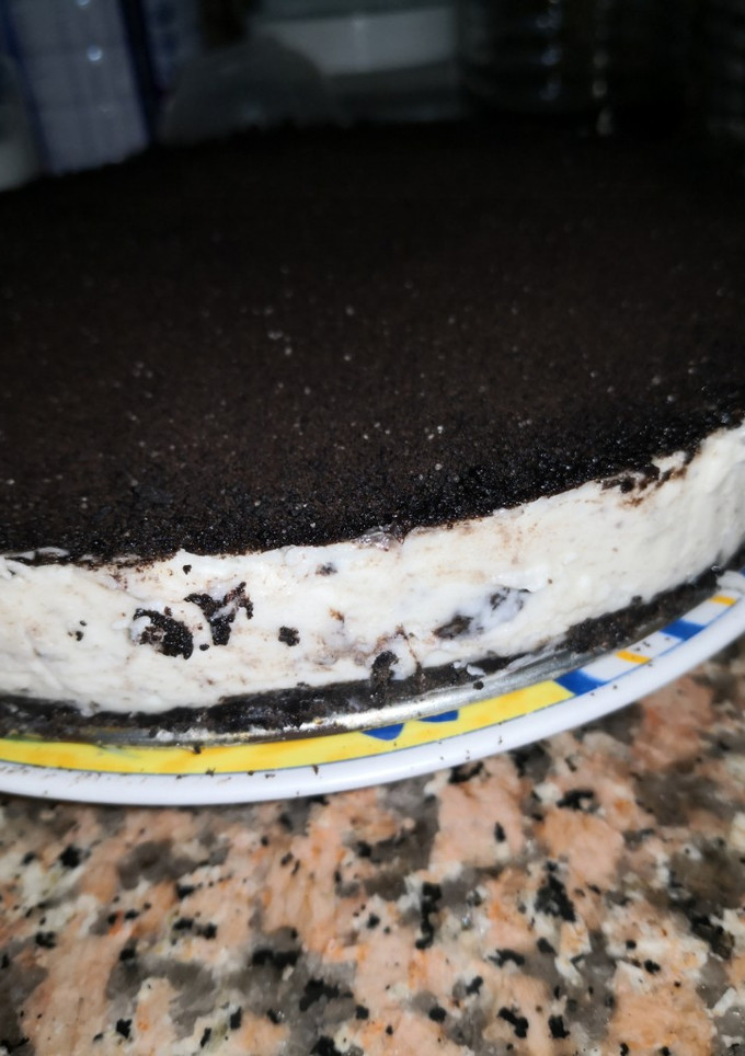 Una foto de Tarta de queso y oreo🥧