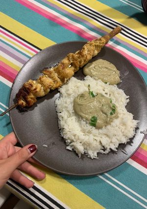 Une photo de Poulet satay
