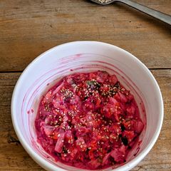 A picture of Beetroot Sesame Koshimbir.
