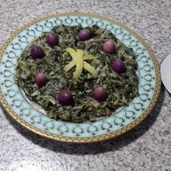 A picture of Spinach sauteed in garlic and olive oil.