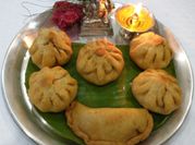 A picture of jaggery modak