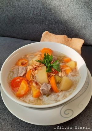 Foto resep Nasi Sup Daging