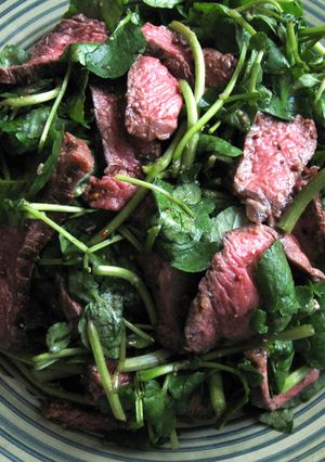 A picture of Beef & Watercress Salad.