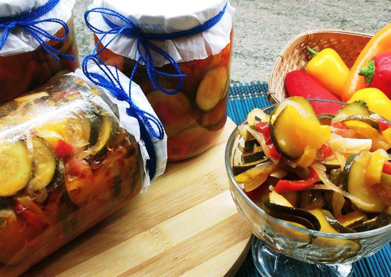 Calabacines en escabeche