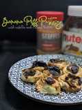 Banana Puff Pastry with Nutella and Peanut Butter