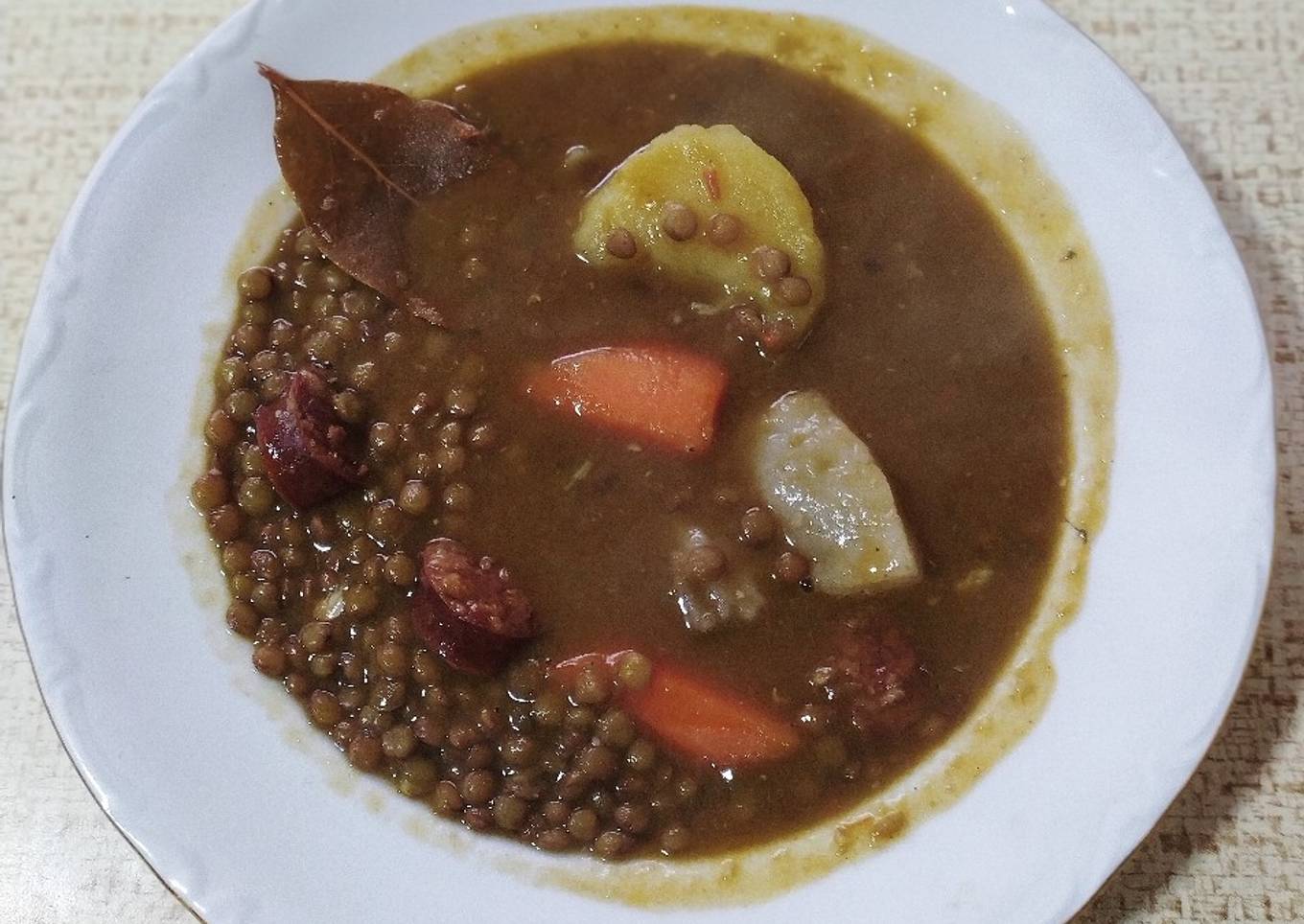 Lentejas caseras con chorizo