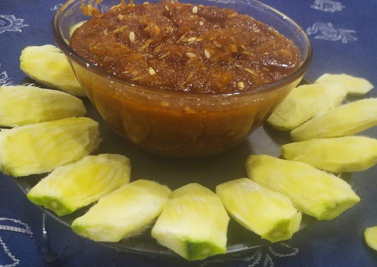 Steps to Prepare Quick Raw Mango sweet pickle (Sweet Chutney)