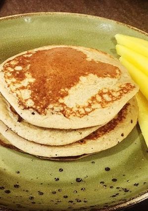 Una foto de Tortitas de plátano y maicena