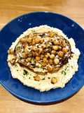 Repollo con hummus