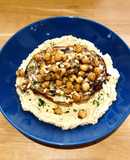 Repollo con hummus