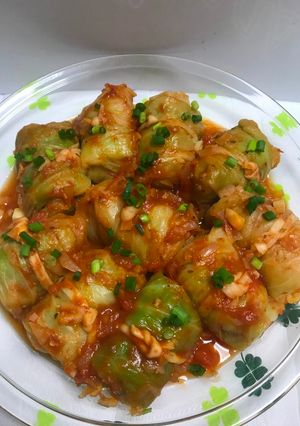Una foto de Albóndigas rellena con repollo!