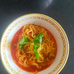 A picture of Tangy tomato noodles.