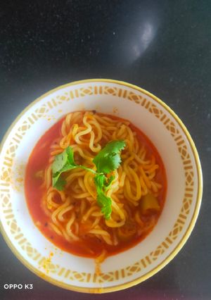 A picture of Tangy tomato noodles.
