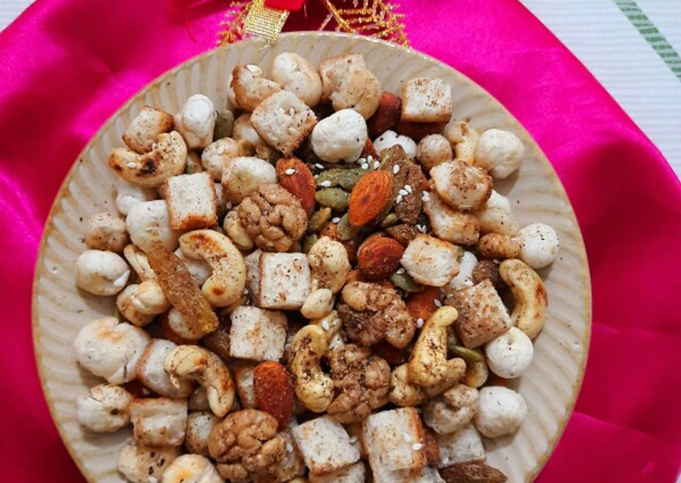 Dry fruits chaat (less oil)