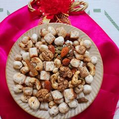 Dry fruits chaat (less oil) A picture of Dry fruits chaat (less oil).